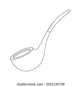 Tobacco pipe isolated