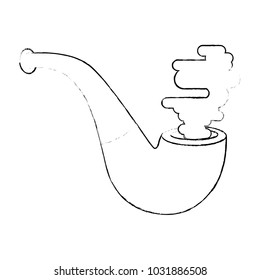Tobacco pipe isolated