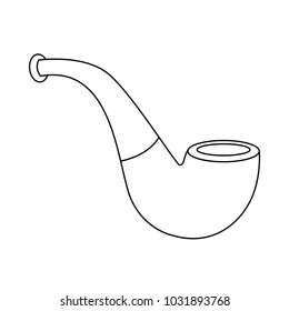 Tobacco pipe isolated