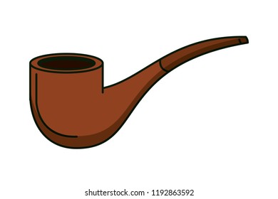 Tobacco pipe isolated