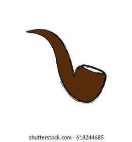 Tobacco pipe isolated