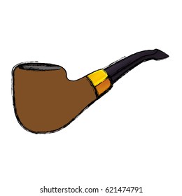 Tobacco pipe isolated