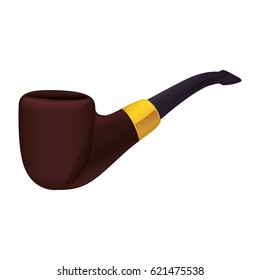 Tobacco pipe isolated