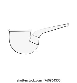 Tobacco pipe isolated