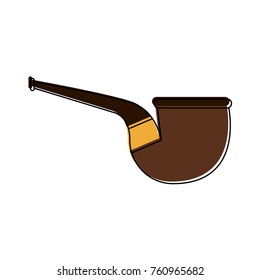 Tobacco pipe isolated