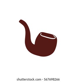 Tobacco pipe isolated icon vector illustration graphic design