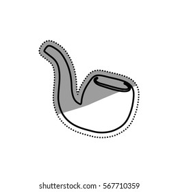 Tobacco pipe isolated icon vector illustration graphic design