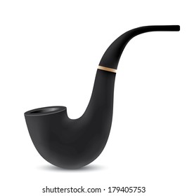 Tobacco pipe isolated over a white background