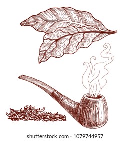 how to draw a smoking pipe