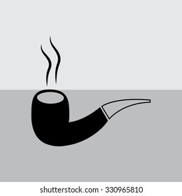 Tobacco pipe. Vector 