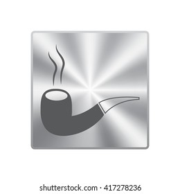 Tobacco pipe. Vector 
