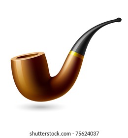 Tobacco Pipe. Vector.