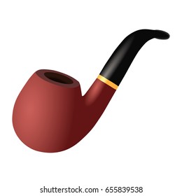 Tobacco pipe vector illustration