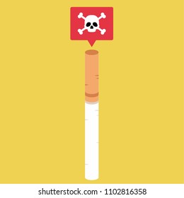 Tobacco vector. free space for text. cigarette cartoon vector. wallpaper. background. icon vector.