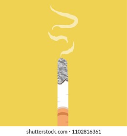 Tobacco vector. free space for text. cigarette cartoon vector. wallpaper. background.