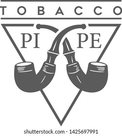 TOBACCO WOOD PIPE RETRO LOGO