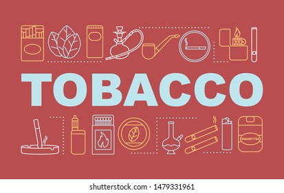 Tobacco word concepts banner