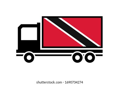 tobago delivery truck, isolated on white background