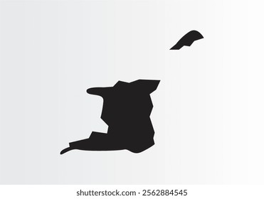 Trınıdad And Tobago Isometrıc Map vector ılıstrator.