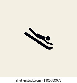 toboggan vector icon