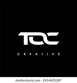 TOC Letter Initial Logo Design Template Vector Illustration