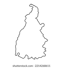 Tocantins Map, Bundesstaat Brasilien. Vektorgrafik.