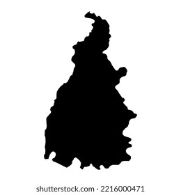 Tocantins Map, state of Brazil. Vector Illustration.