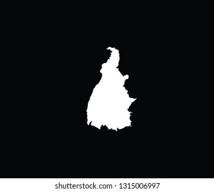 Tocantins outline map Brazil state region 