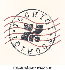 Tochigi, Japan Stamp Postal. Silhouette Seal. Flag Passport Round Design. Vector Icon. Design Retro Travel. National Symbol.
