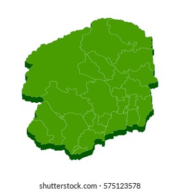 Tochigi prefecture Map frame icon