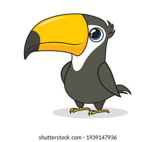 Toco Toucan Bird Cartoon Cute Stock Vector (Royalty Free) 1939147936 ...