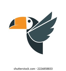 Vector de diseño de icono del logotipo Toco Toucan