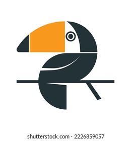 Toco Toucan Logo Symbol Design Vektorgrafik