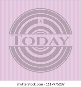 Today badge with pink background