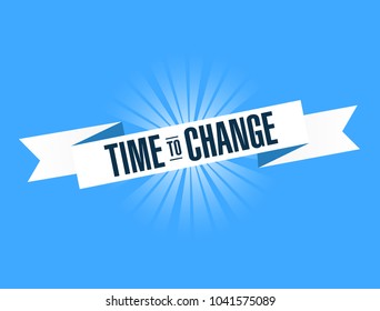 Today to change. Illustration Design graphic. Vintage ribbon. banner illustration design