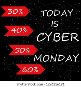 today is cyber monday sale banner