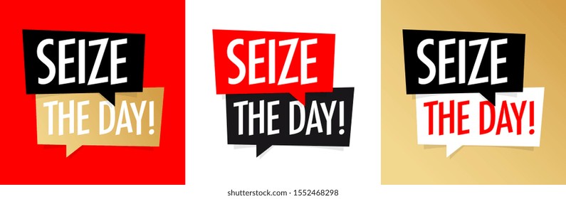 Today is the day on speech bubble