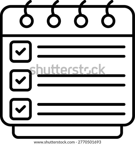 Today To Do Art vector Icon Design Illustration