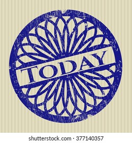 Heute Grunge-Stempel