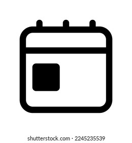 Today icon line isolated on white background. Black flat thin icon on modern outline style. Linear symbol and editable stroke. Simple and pixel perfect stroke vector illustration