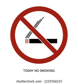 today no smoking