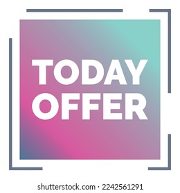 Today offer icon cartoon vector. Sale tag. Super price