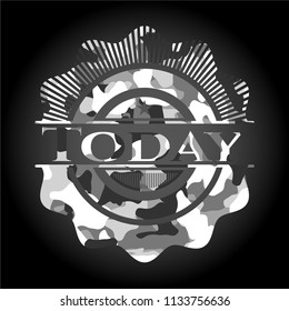 Today on grey camouflage pattern