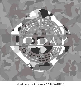 Today on grey camouflaged pattern