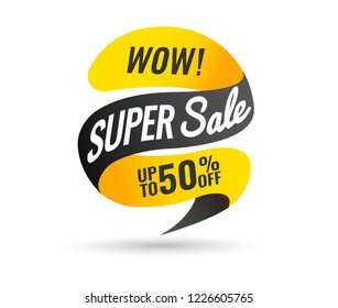 Today Only Mega Sale banner. Big super sale. Vector illustration, special offer