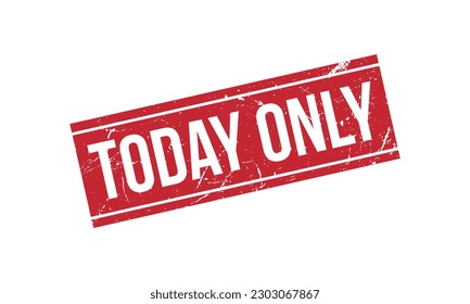 Today Only Rubber Stamp Seal Vector