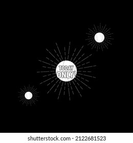 Today only sale symbol. Special offer sign. Best price. Vector