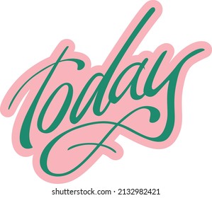 today planner and journal design element