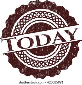 Today rubber stamp