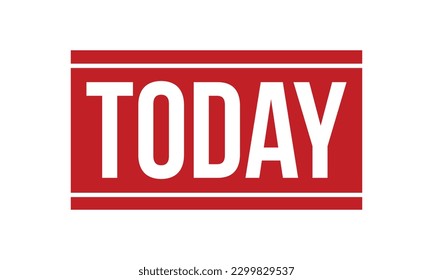 Today Rubber Stamp Seal Vector